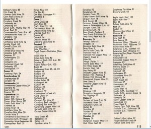 District, Mine, Locality Index p. 112 - 113