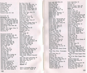District, Mine, Locality Index p. 122 123