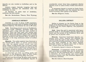 Resources - Minerals - Armidale & Ballina